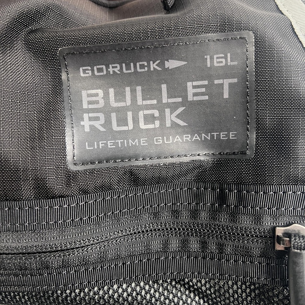GORUCK Bullet Ruck 16L Black Speed Grey Backpack 19in Travel Bag Daypack Unisex - Picture 7 of 14